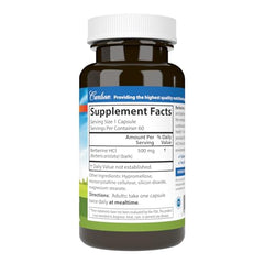Carlson Berberine capsules in a bottle emphasizing vegetarian formula for daily use