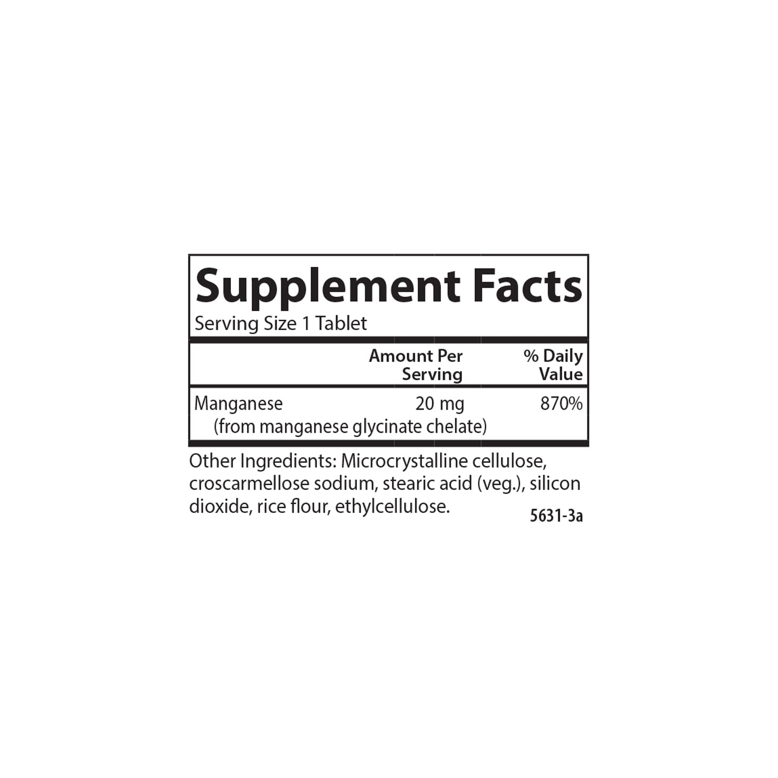 Two 100-tablet Carlson manganese bottles in pack.