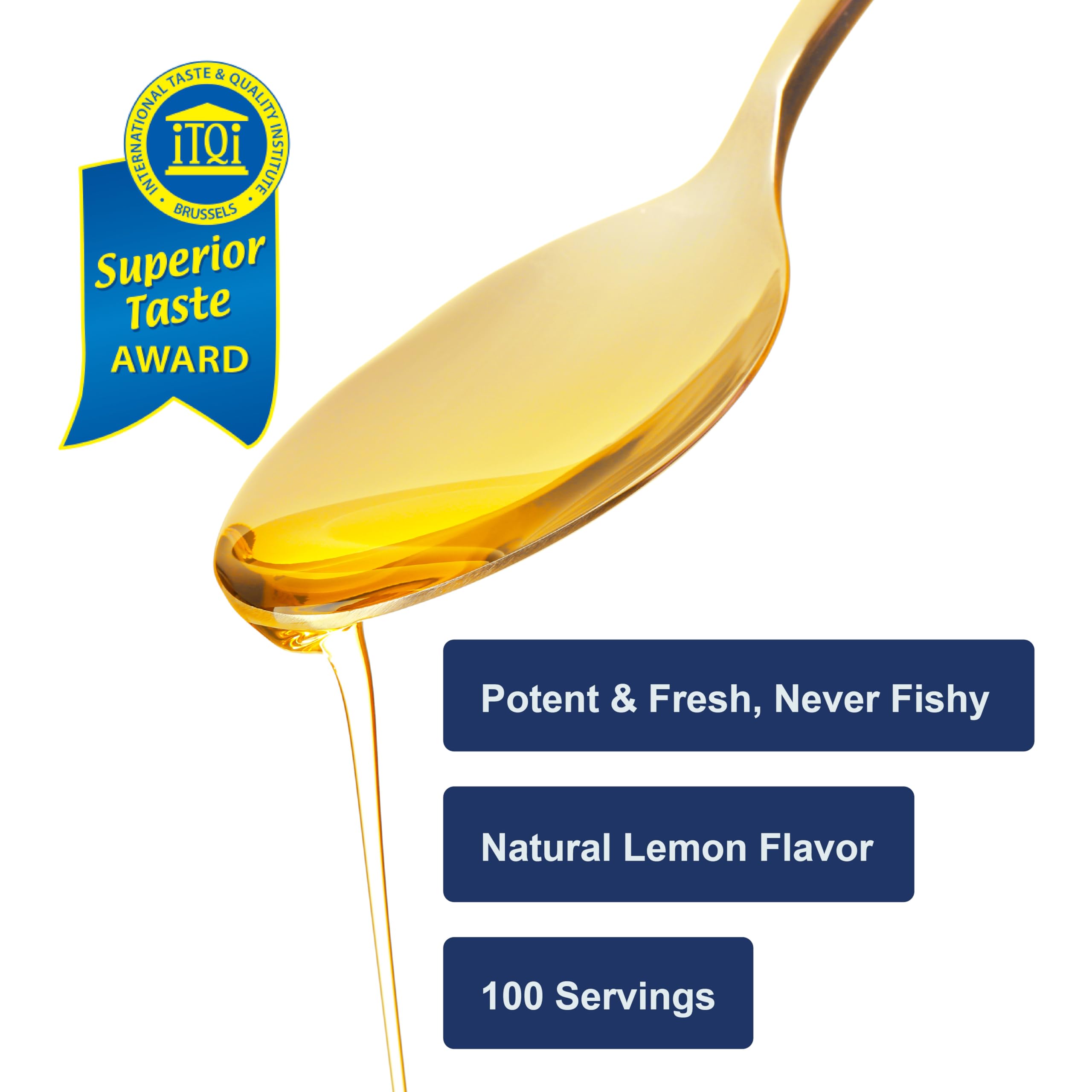 Carlson cod liver oil Nordic origin label emphasizing sustainability.