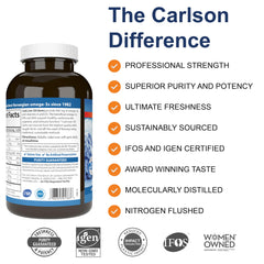 Carlson Cod Liver Oil softgels dispensing for convenient omega-3 and vitamins A and D3