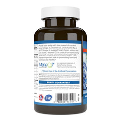 Carlson Elite Omega-3 Plus D & K closeup highlights EPA and DHA content for daily nourishment.