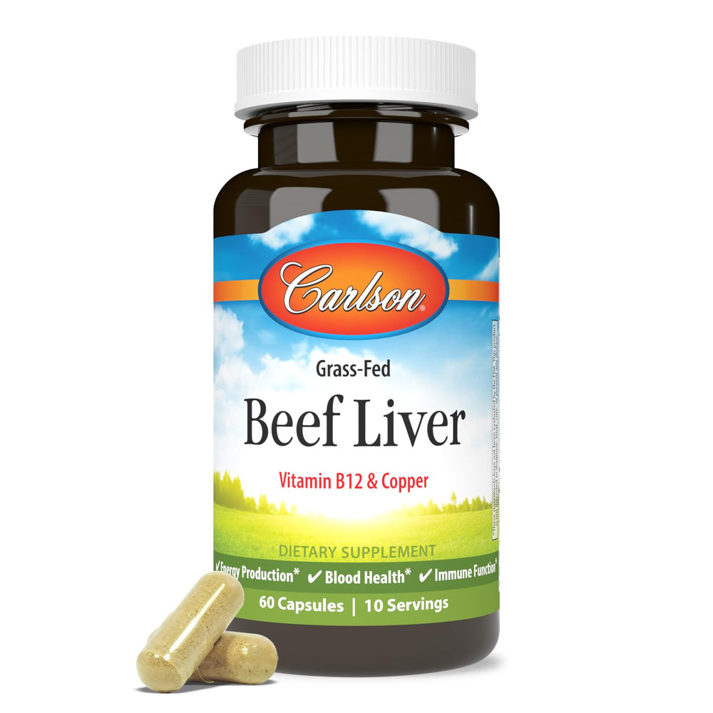 Carlson freeze-dried liver processing preserving nutrients for peak vitality.
