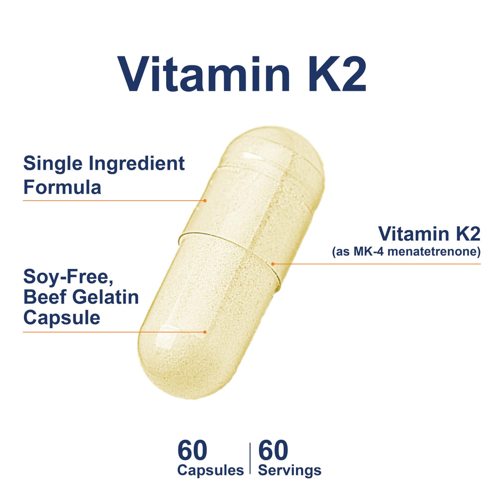 Carlson K2 MK-4 bottle closeup emphasizes easy-to-swallow capsule design.