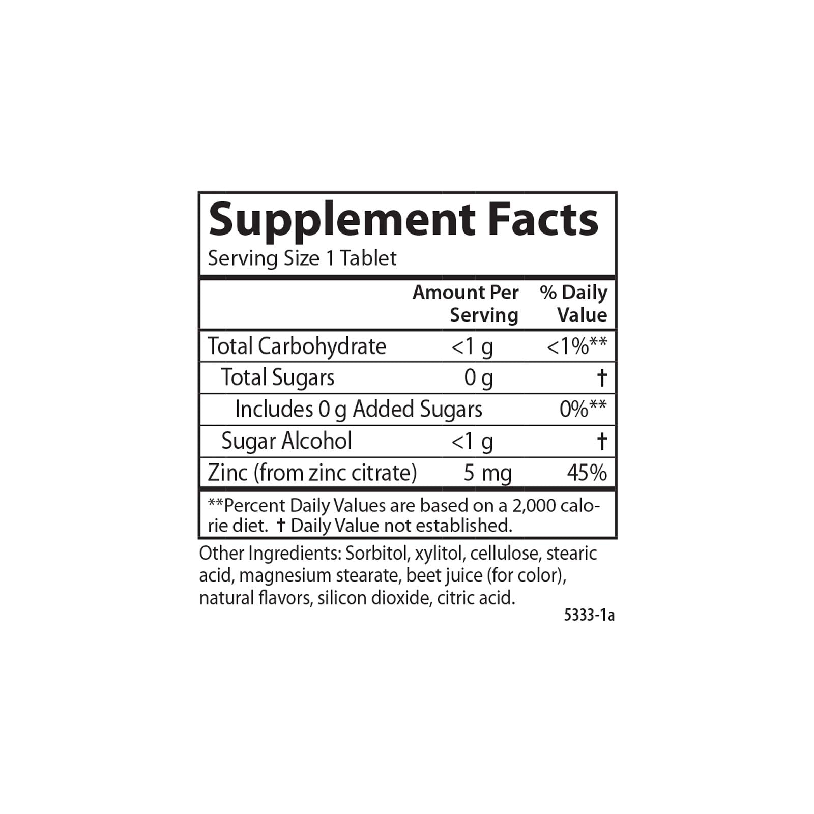 Carlson Kid's Chewable Zinc 84-count packaging supports steady daily use.