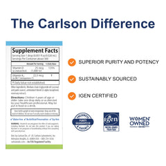 Carlson Kid's D3+K2 drops euro dropper for precise dosing