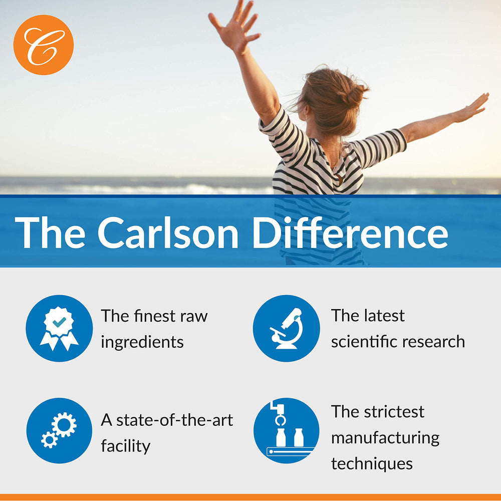 Carlson pure, fresh DHA with guaranteed potency.