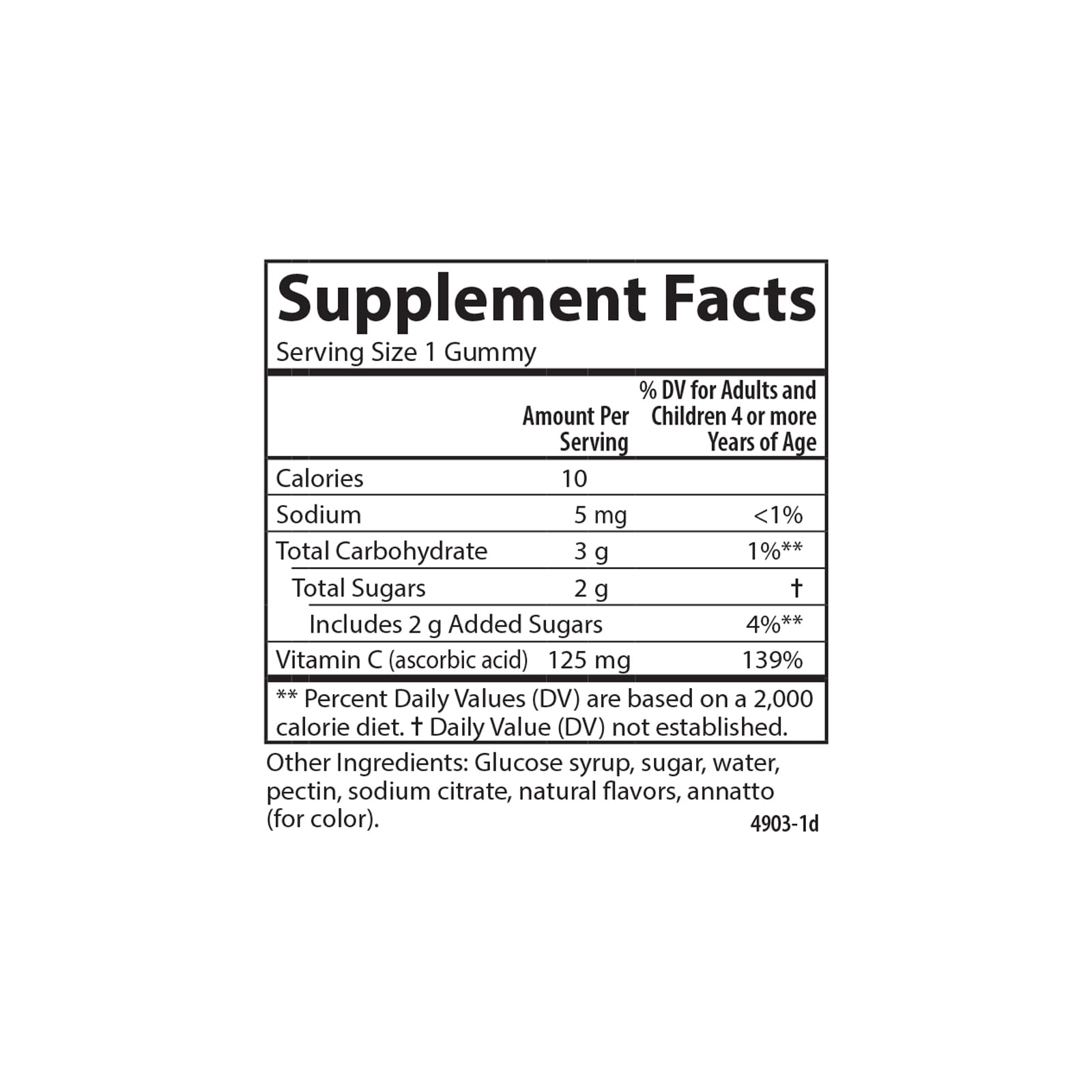 Carlson Kids Vitamin C Gummies tangy orange flavor for daily immune support.