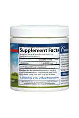 Dissolving Carlson L-Glutamine powder in water for quick use.