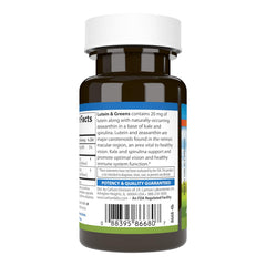 Kale and spirulina blend featured in Carlson Lutein & Greens.