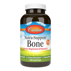 Carlson Nutra-Support Bone bottle with softgels for daily calcium