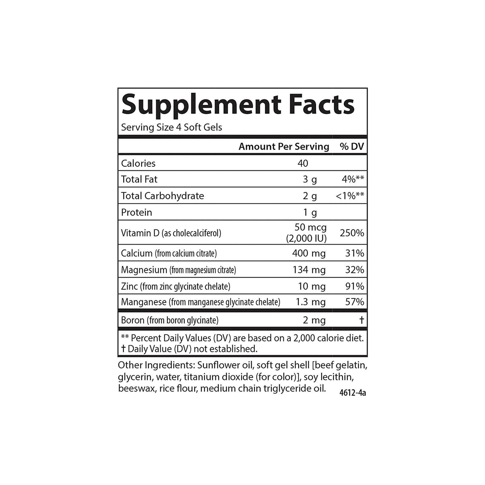 Carlson Nutra-Support Bone bottle pouring softgels