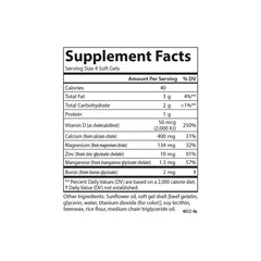 Carlson Nutra-Support Bone bottle pouring softgels