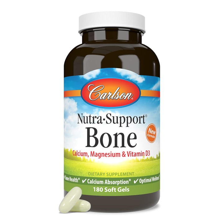 Carlson Nutra-Support Bone vitamin D3 information on label