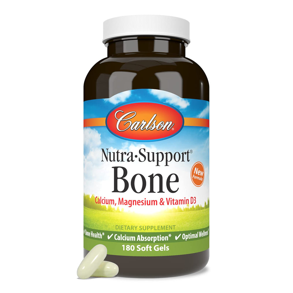 Carlson Nutra-Support Bone vitamin D3 information on label