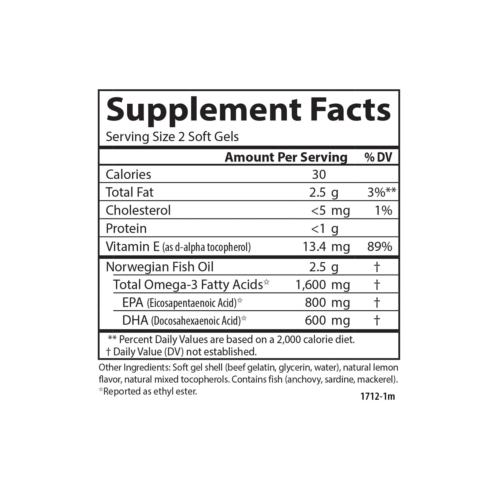 Carlson Omega-3 Gems sustainability symbol signals responsible sourcing.