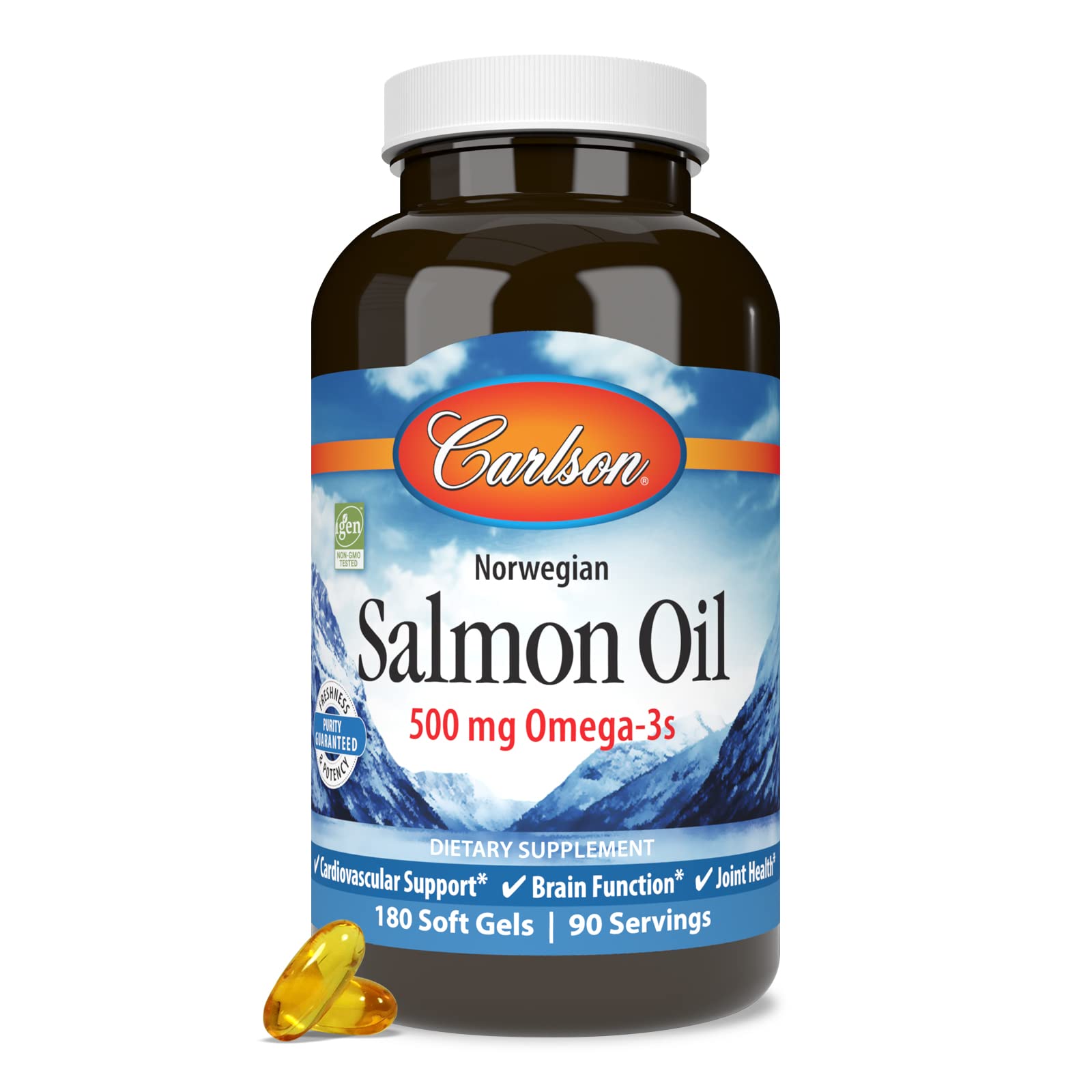 Carlson Salmon Oil carries IFOS and IGEN non-GMO certifications