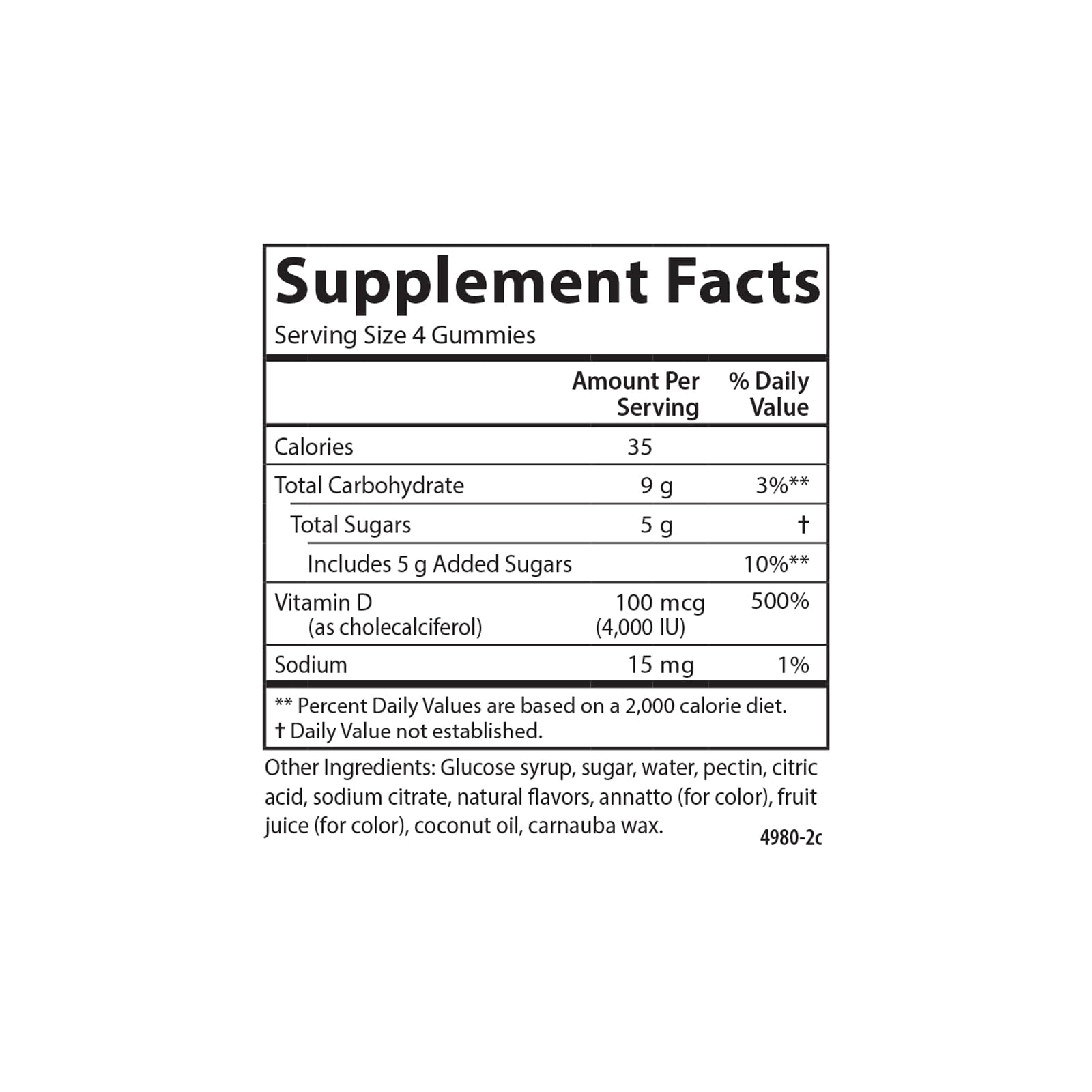 Carlson Super D3 Gummies natural fruit flavors in bright colors