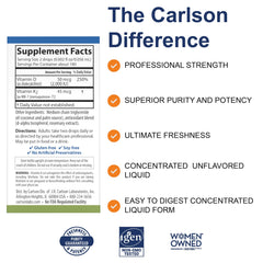 Carlson Super Daily D3 and K2 dropper dispensing drops for easy daily use.