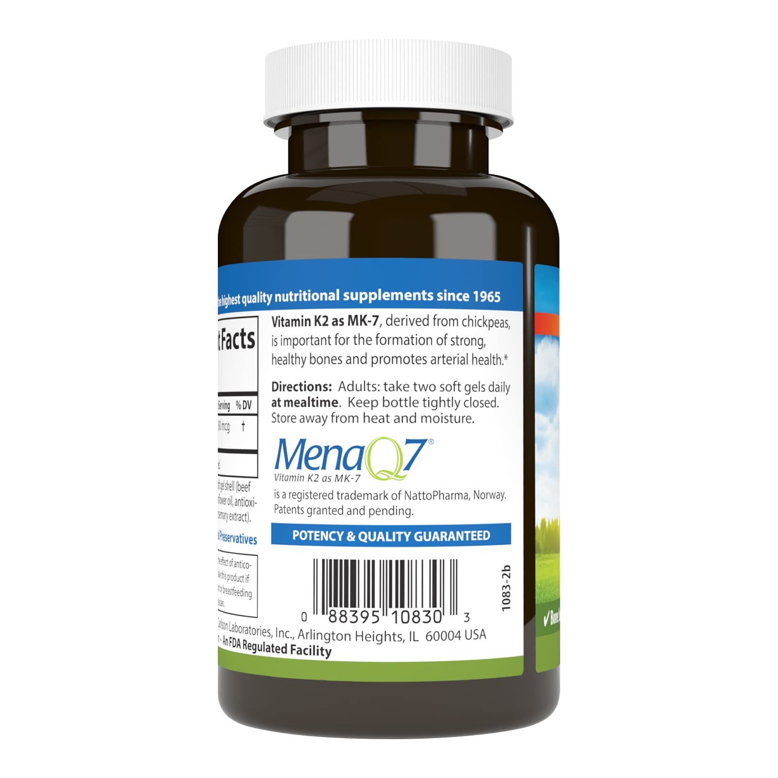 Carlson Vitamin K2 MK-7 softgel closeup of smooth coating