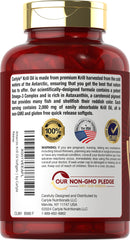 Carlyle Antarctic Krill Oil lab-tested label conveys purity.