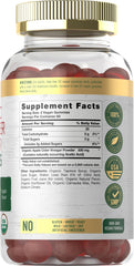Carlyle gummies apple-flavor close-up highlighting natural sweetness.