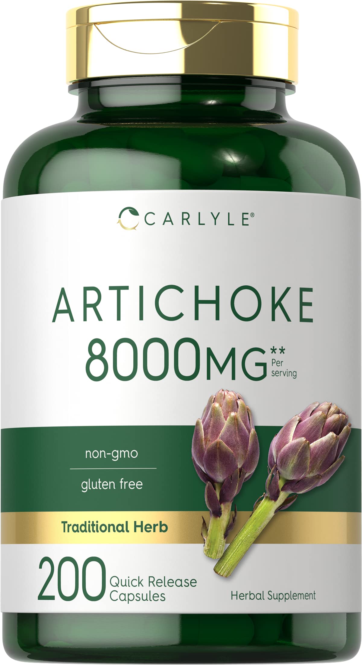 Carlyle Artichoke Extract Capsules bottle for convenient daily use.