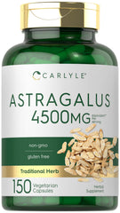 Carlyle Astragalus root capsules bottle on a clean surface for daily wellness routine