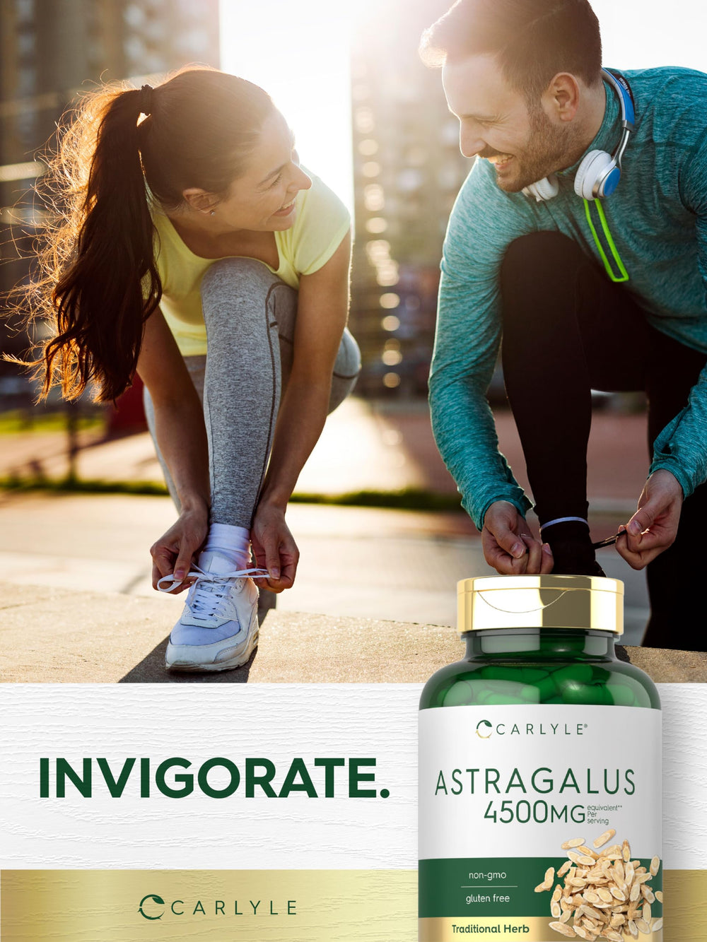 Carlyle Astragalus root capsules gluten-free badge for sensitive diets