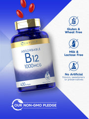 Open Carlyle B12 bottle for convenient daily use