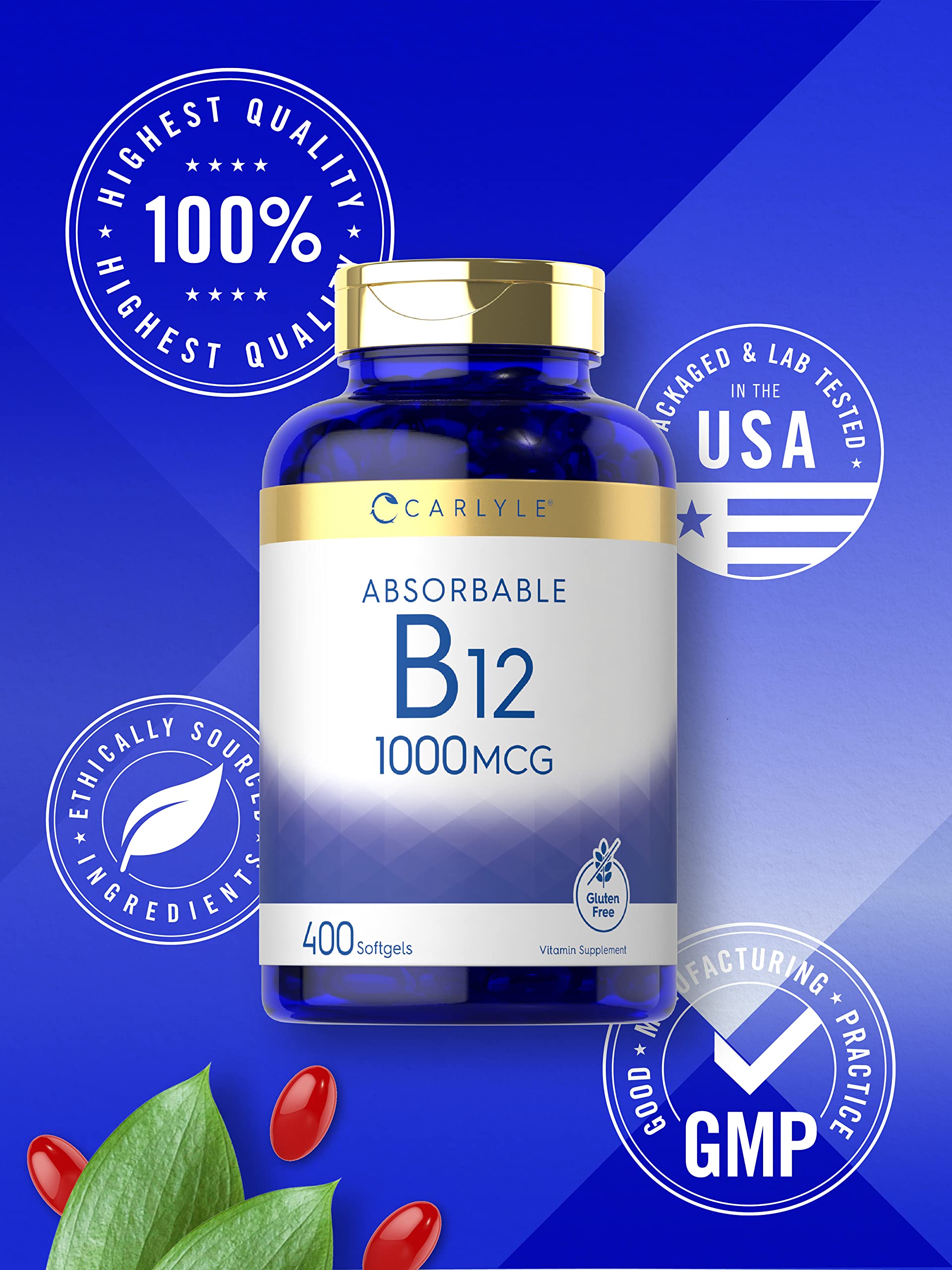 Packaging highlights quality and transparency of Carlyle B12 softgels