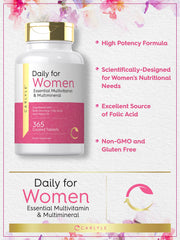 Carlyle formula highlights beta-carotene, folic acid, and vitamin D ingredients.