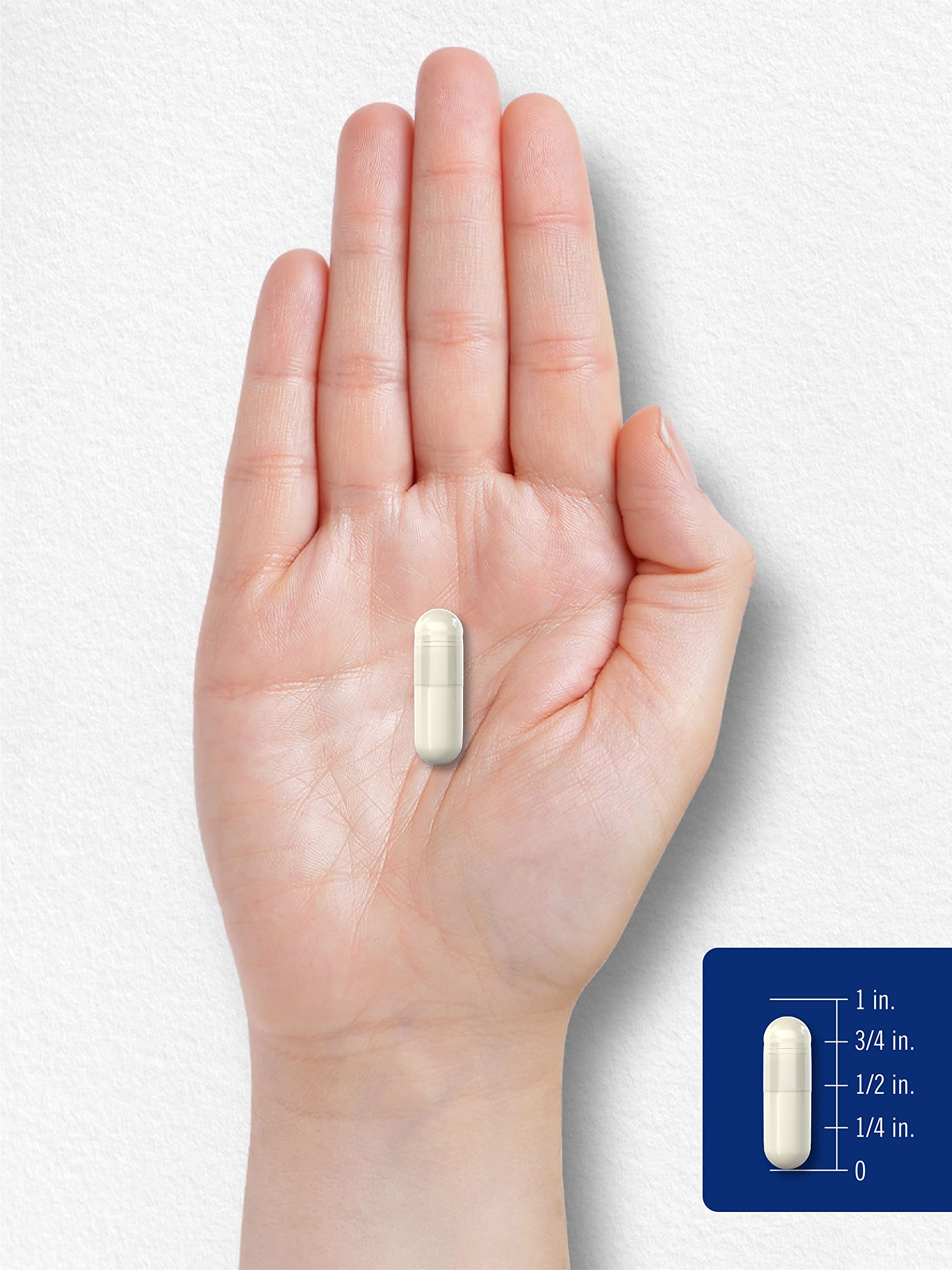 Carlyle Biotin capsules in hand, easy daily supplement to use