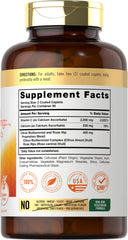 Carlyle Buffered Vitamin C 2000 mg bottle back label showing ingredients