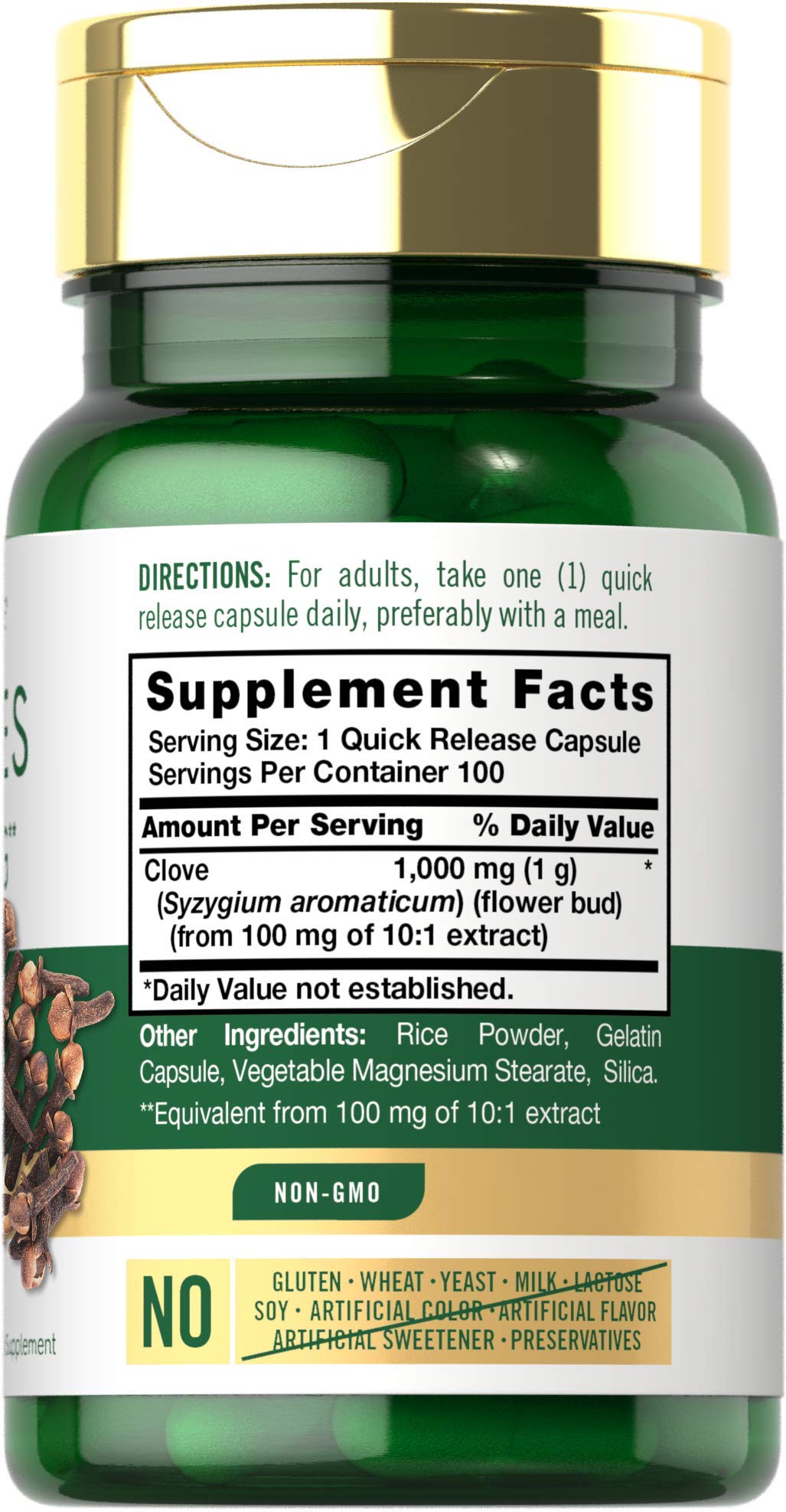 Carlyle Cloves capsules close-up highlighting the convenient quick-release form