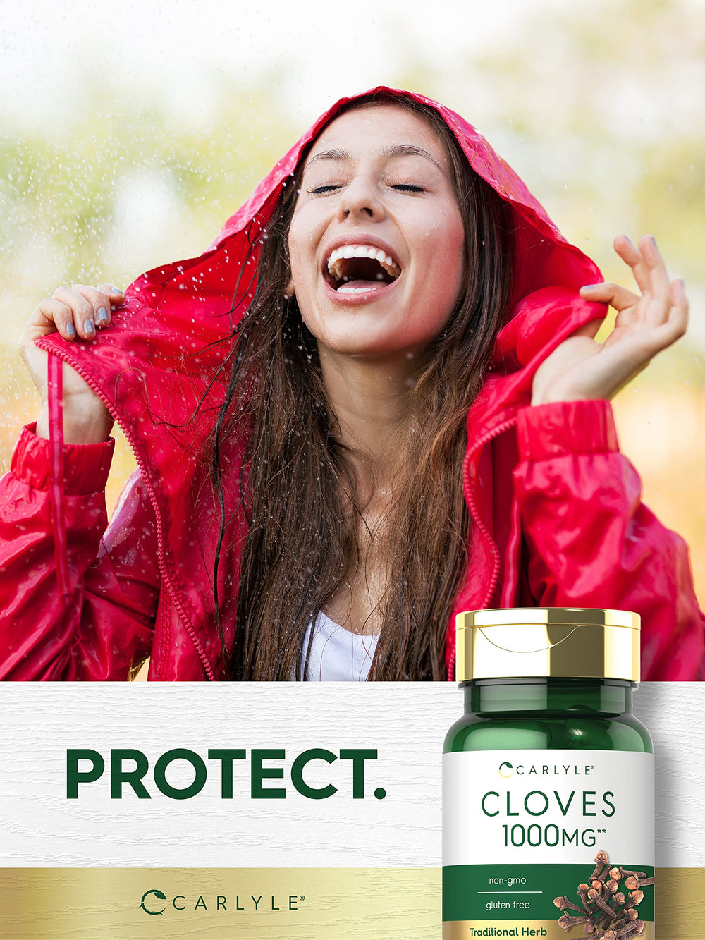 Carlyle Cloves product displays lab-tested seal for quality assurance