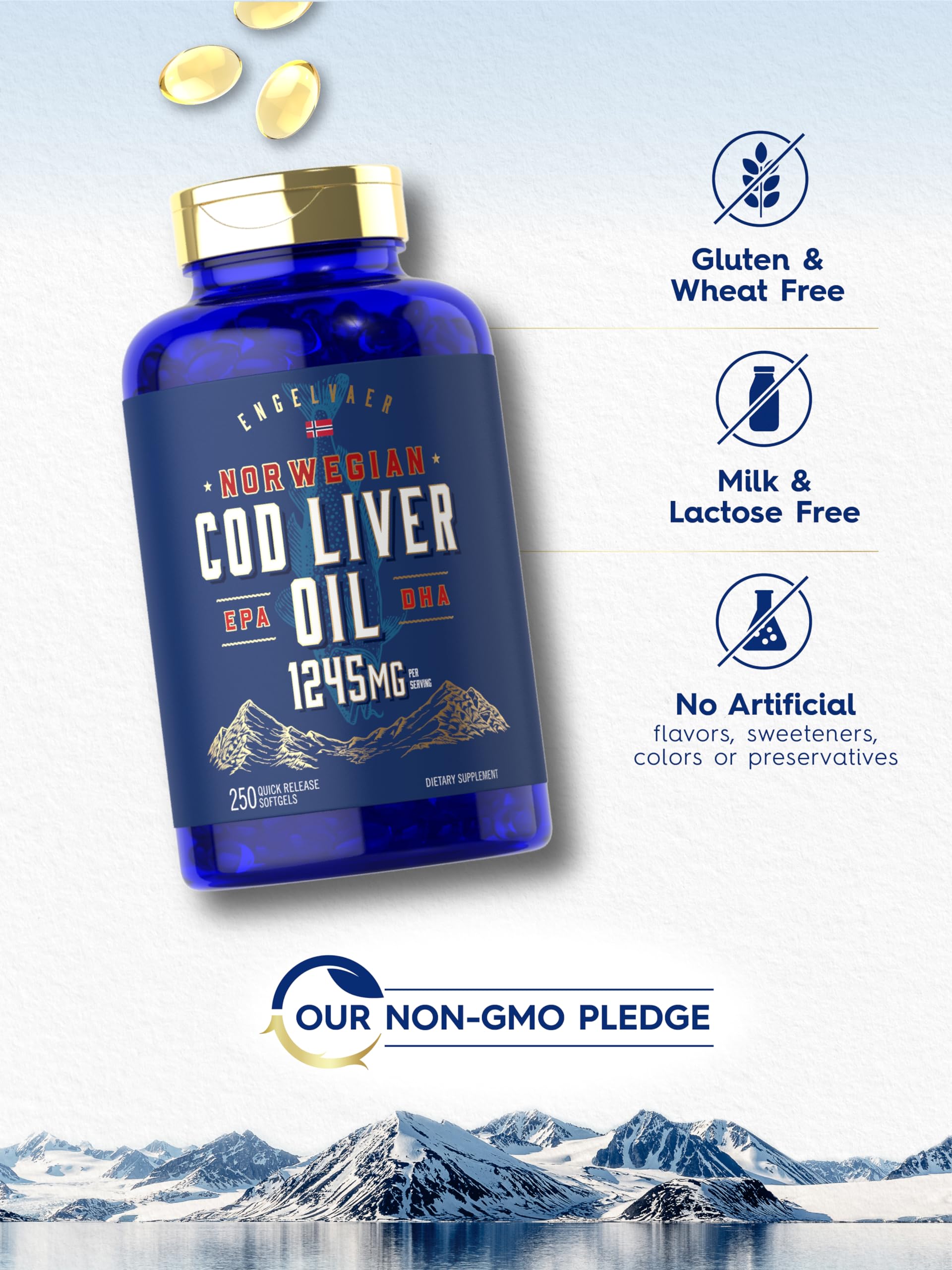 Omega-3 EPA and DHA present in Carlyle softgels