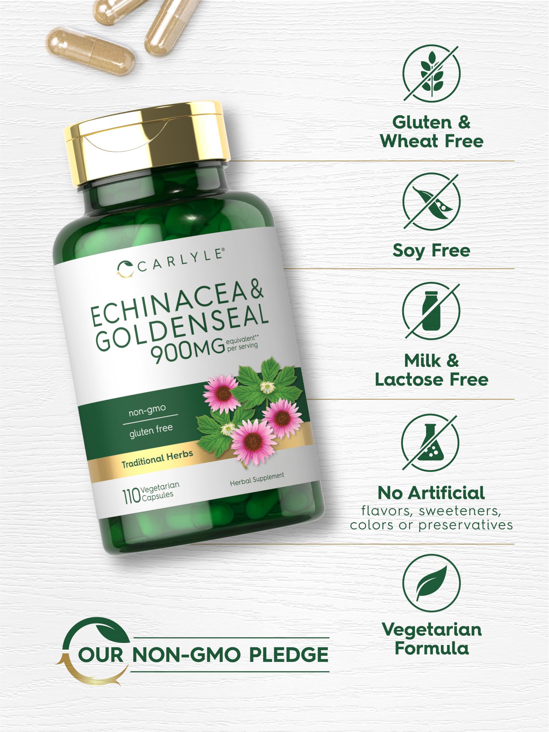 Carlyle ingredients list showcases concentrated herbal blend.