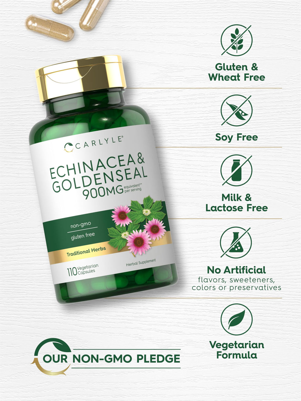 Carlyle ingredients list showcases concentrated herbal blend.