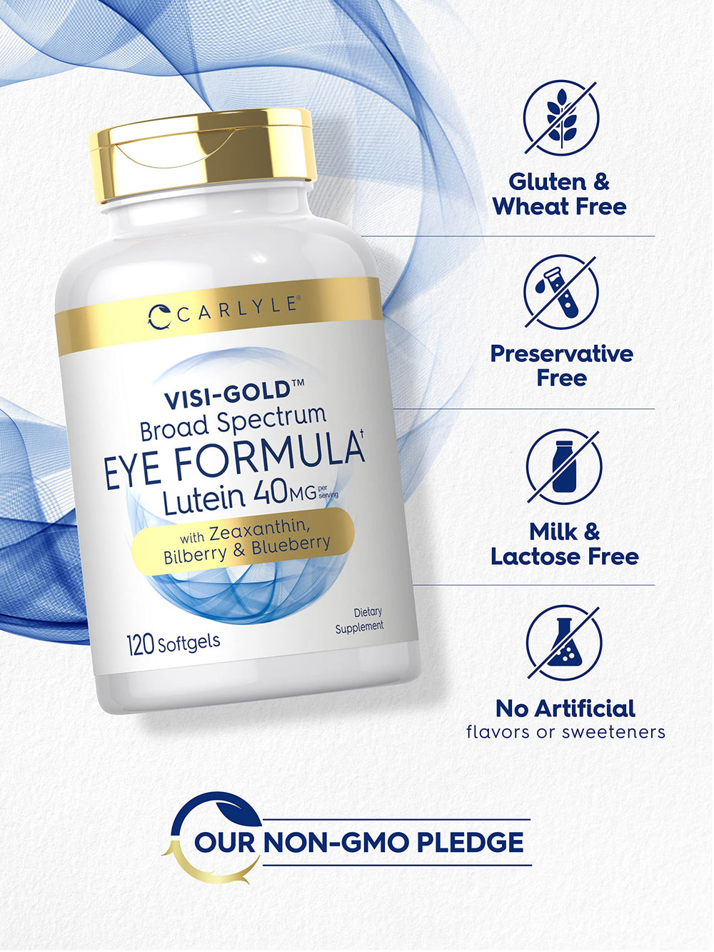 Berry imagery highlights bilberry and blueberry extracts in Carlyle Eye Health
