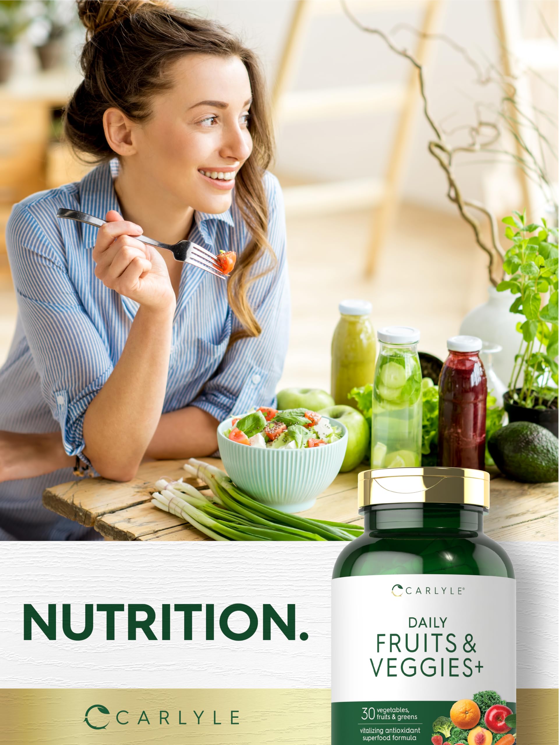 Carlyle Fruits and Veggies gluten-free icon on packaging