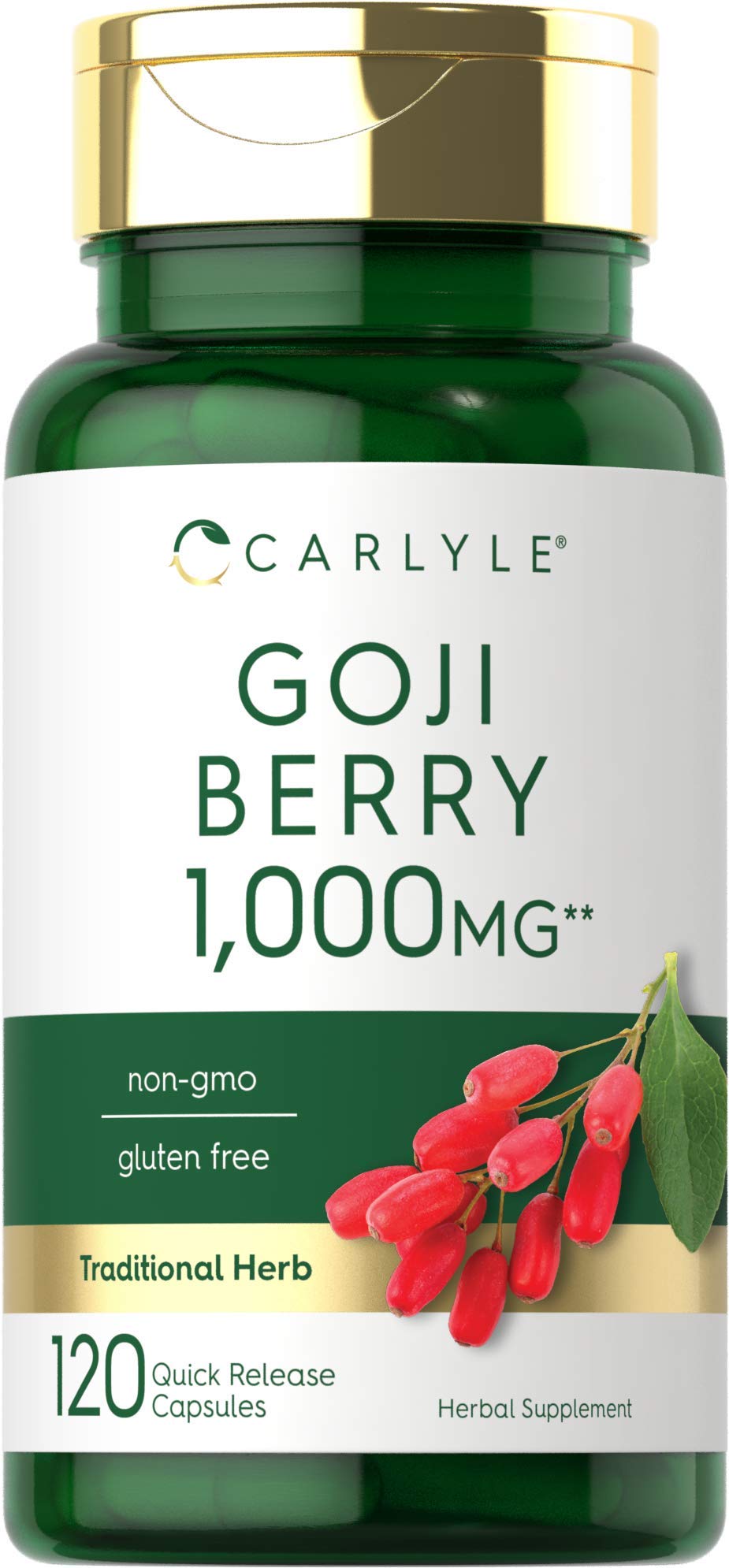 Carlyle Goji Berry 1000mg capsules for daily wellness.