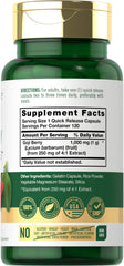 Carlyle Goji Berry 1000mg label highlights non-GMO and gluten-free.
