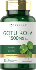 Carlyle Gotu Kola capsules bottle front view for daily wellness