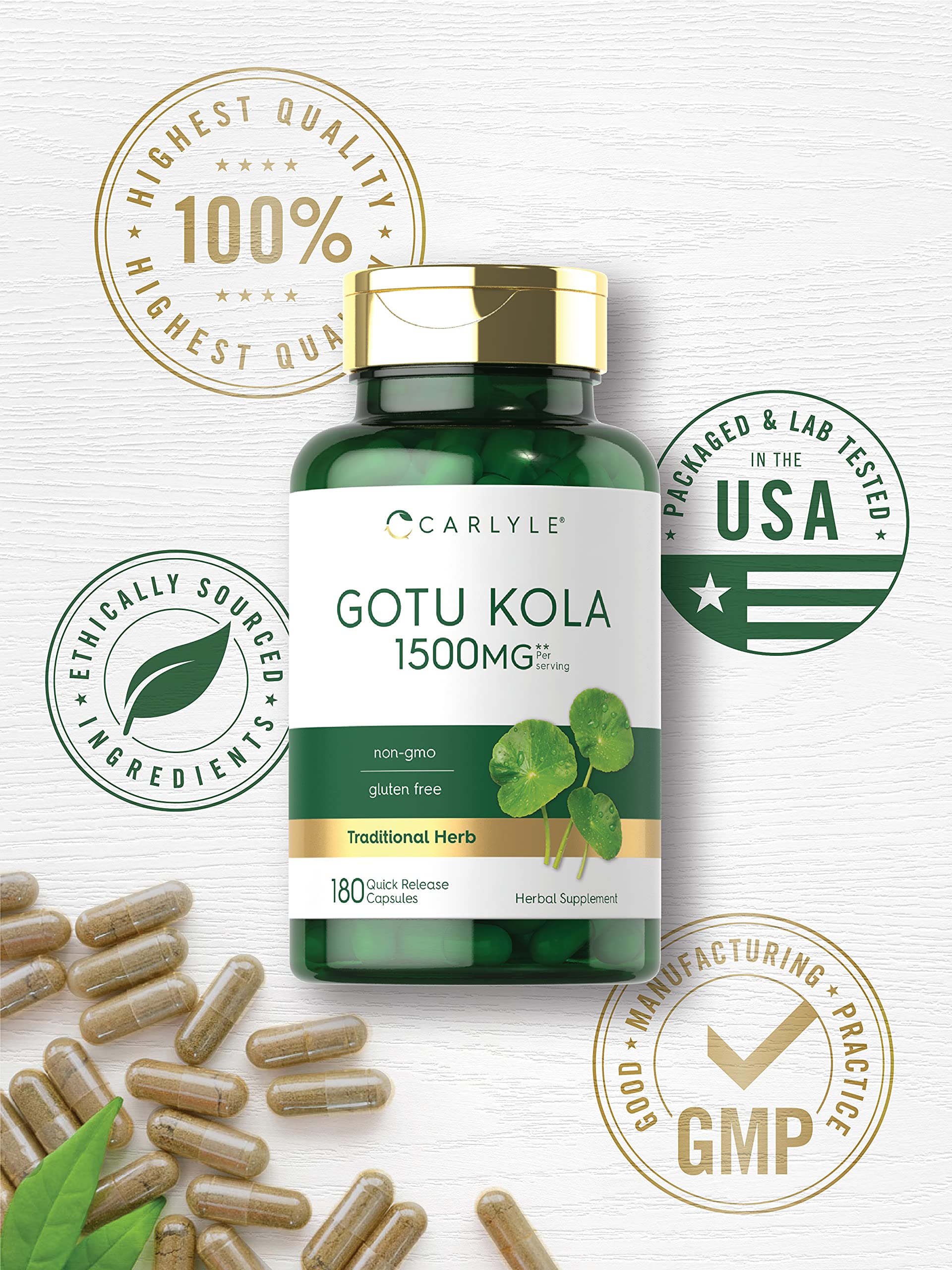 Carlyle Gotu Kola capsules lifestyle image for daily routine