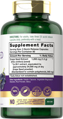Carlyle Grape Seed Extract capsules for convenient daily use.