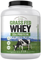 Carlyle grass-fed whey protein powder 5lb bag for daily shakes