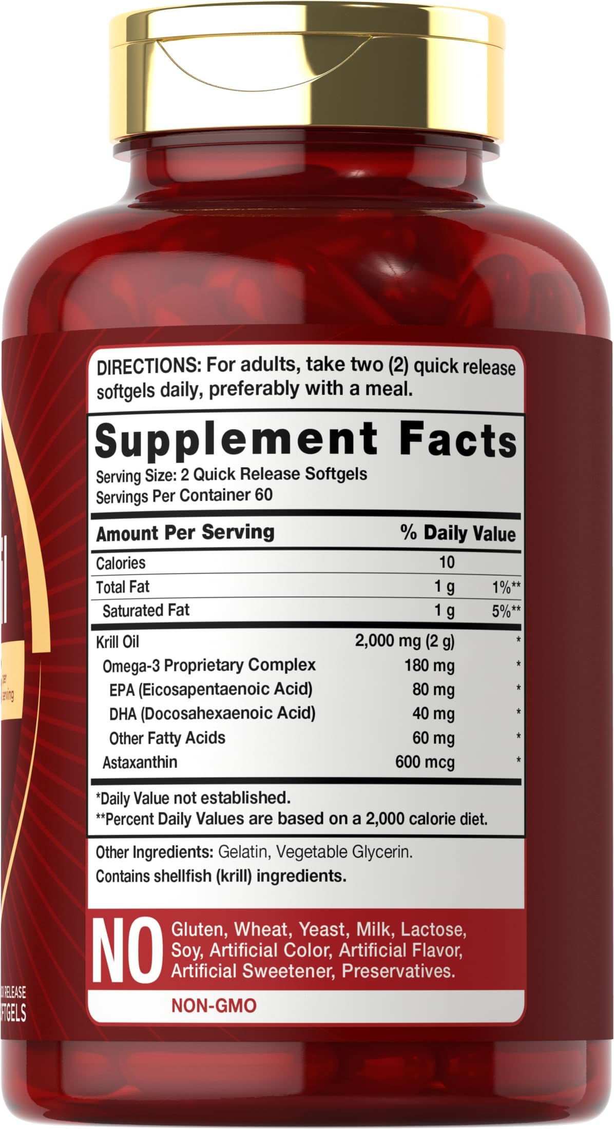 Carlyle Krill Oil softgels close-up for easy daily supplementation.