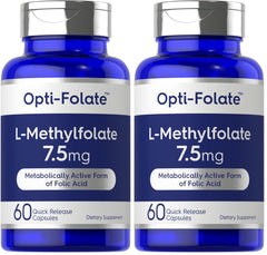 Carlyle L-Methylfolate bottle with quick-release capsules for daily use
