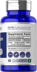 Close-up of L-Methylfolate capsules emphasizing quick-release design