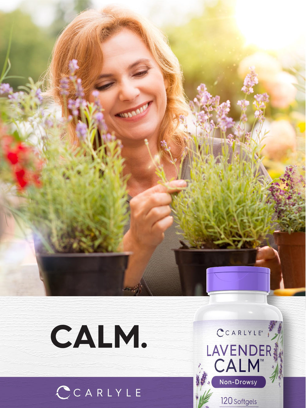 Carlyle Lavender Pills packaging box showcasing premium quality.